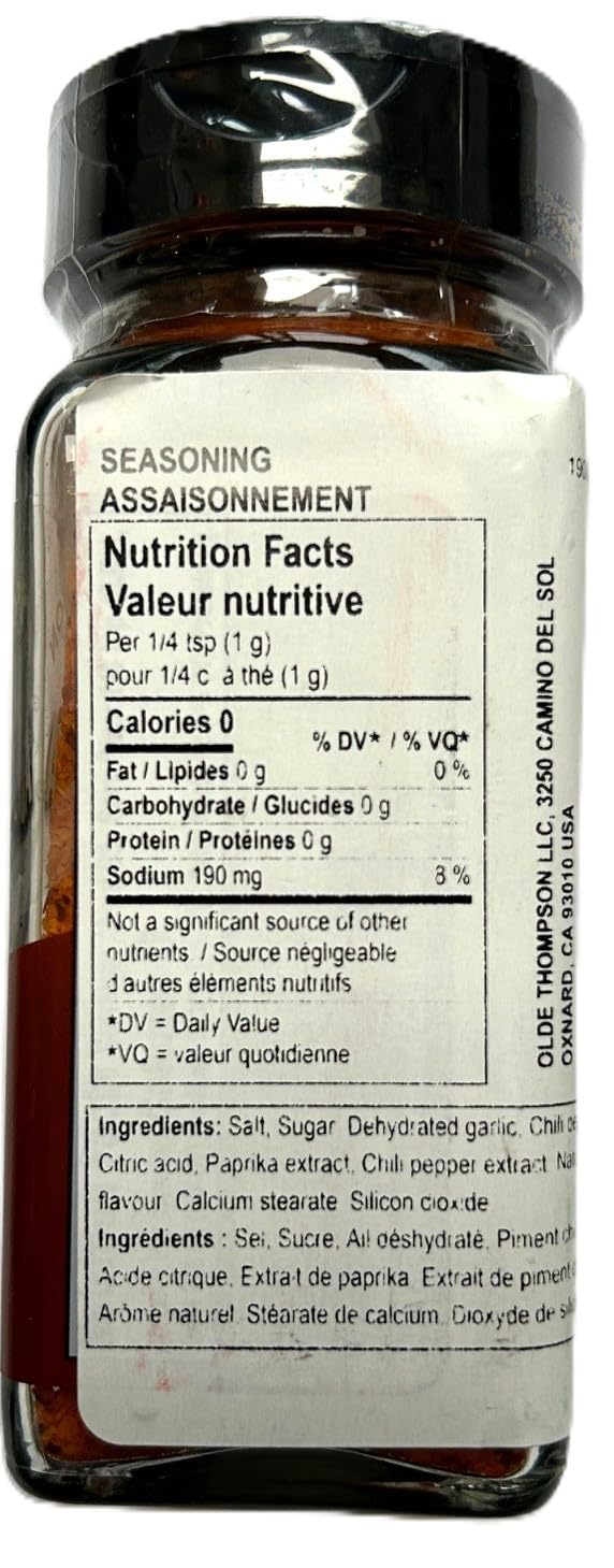 Olde Thompson Sriracha Salt Seasoning, 3.6 Ounce, Multi