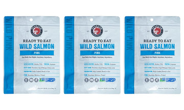 SeaBear - Ready-to-Eat Wild Alaskan Pink Salmon - 3.5 oz - 3 Pack