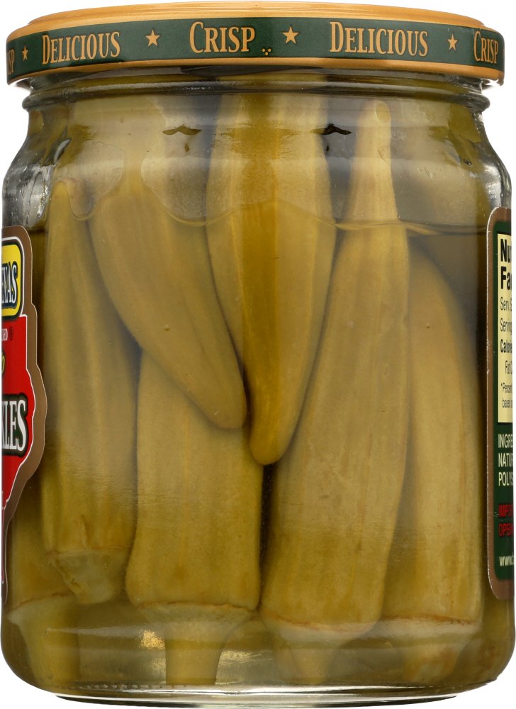 Talk O' Texas Okra Pickles, Mild, 16-Ounce Jars (Pack Of 12)