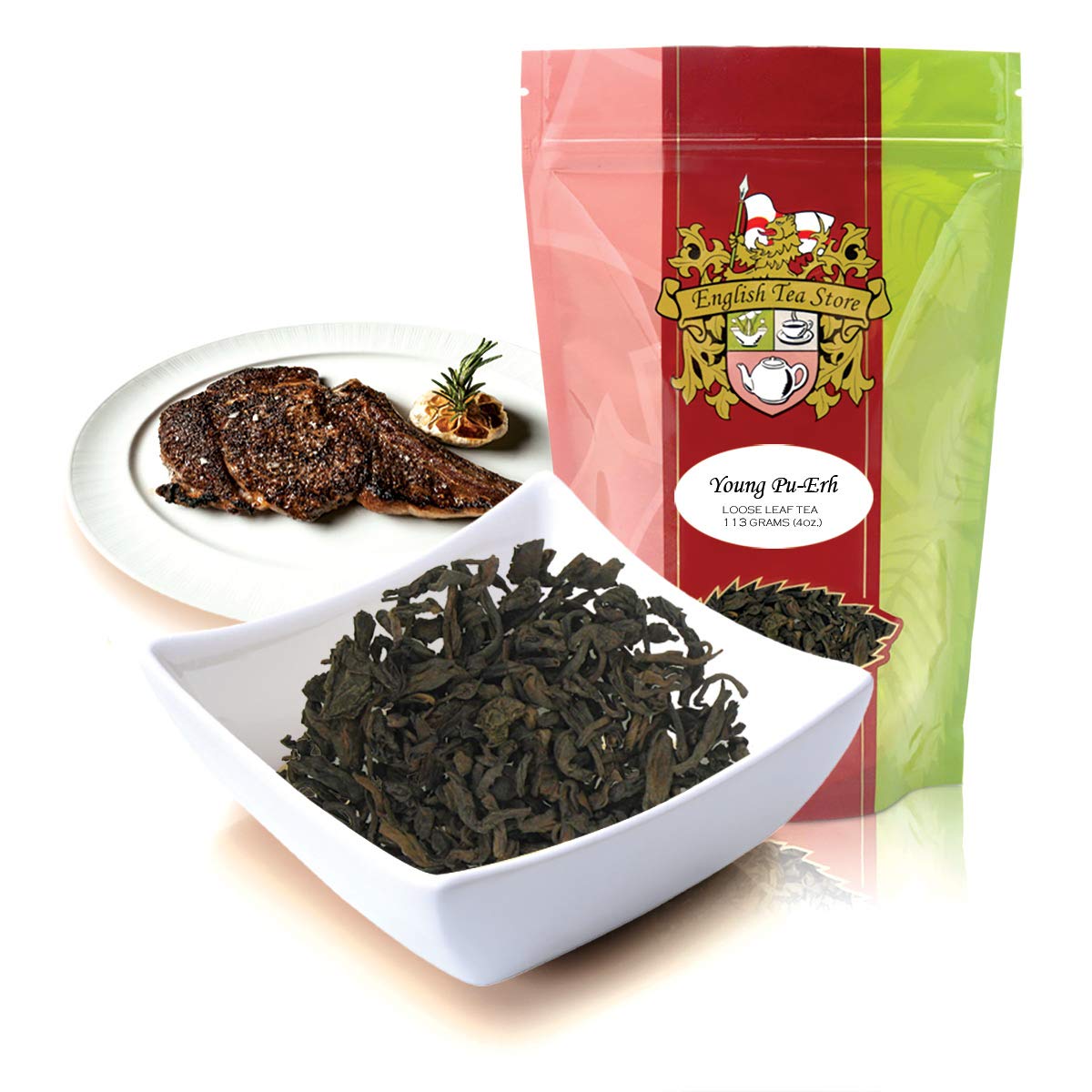 English Tea Store Loose Leaf Young Pu-Erh Tea - 4 Ounce, Pack of 1