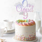 Festusdecor Glitter On Cloud 9 Cake Topper, Cake Topper, Happy 9Th Birthday Cake Decor, Nineth Cake Topper, Dreamy Gradient Colo