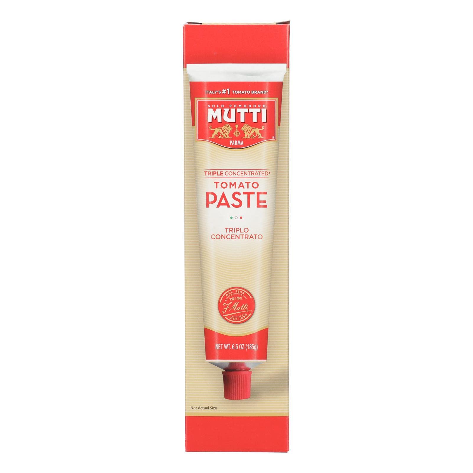 Mutti Triple Concentrated Tomato Paste, Vegan & Gluten Free, 6.5 oz Tube, 12 Pack, Italy’s #1 Brand