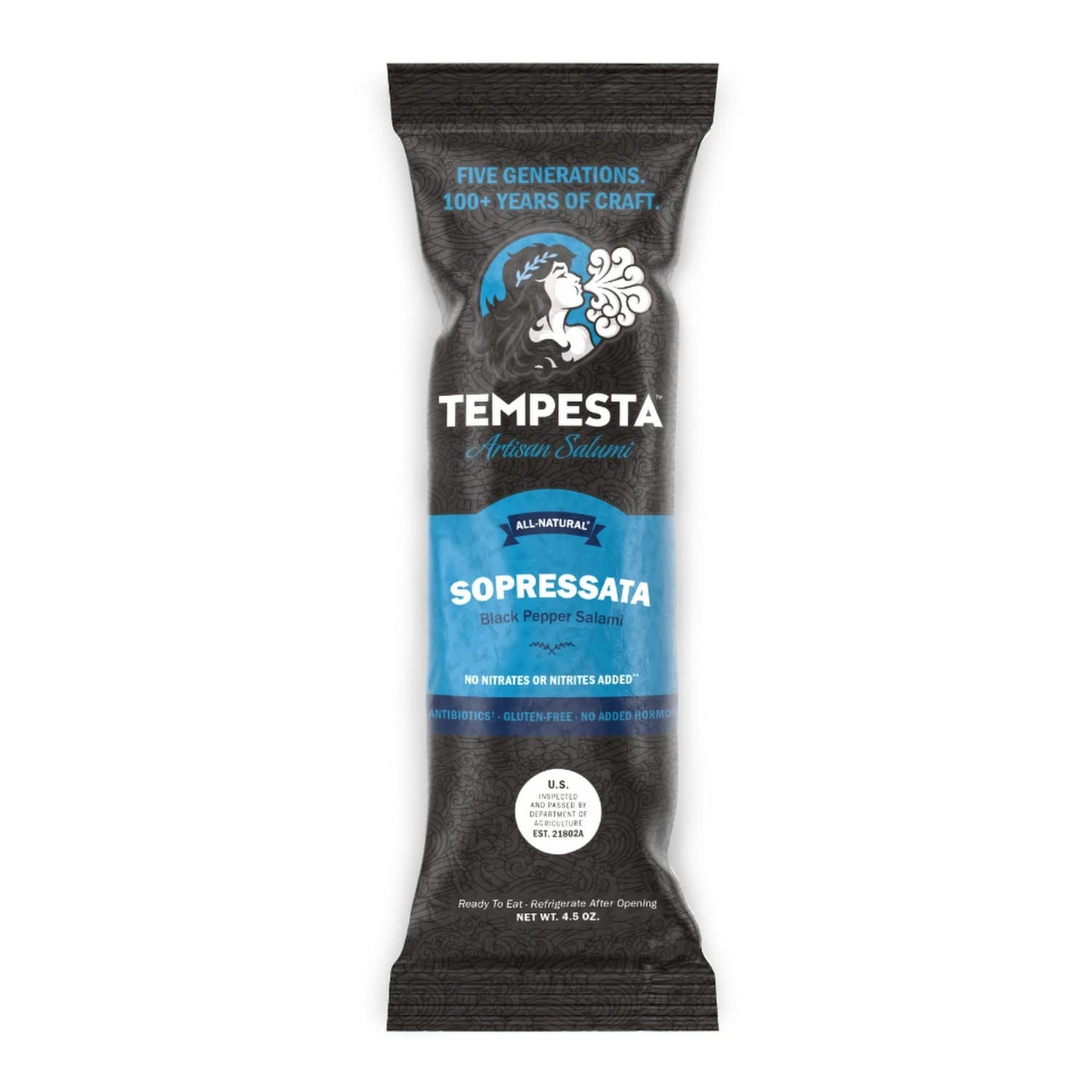 TEMPESTA Artisan Salumi - Sopressata (Black Pepper Salami) - 4.5 oz.