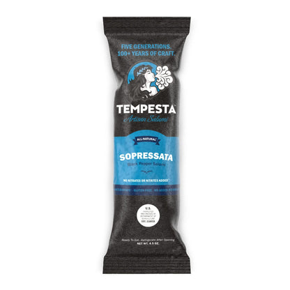 TEMPESTA Artisan Salumi - Sopressata (Black Pepper Salami) - 4.5 oz.
