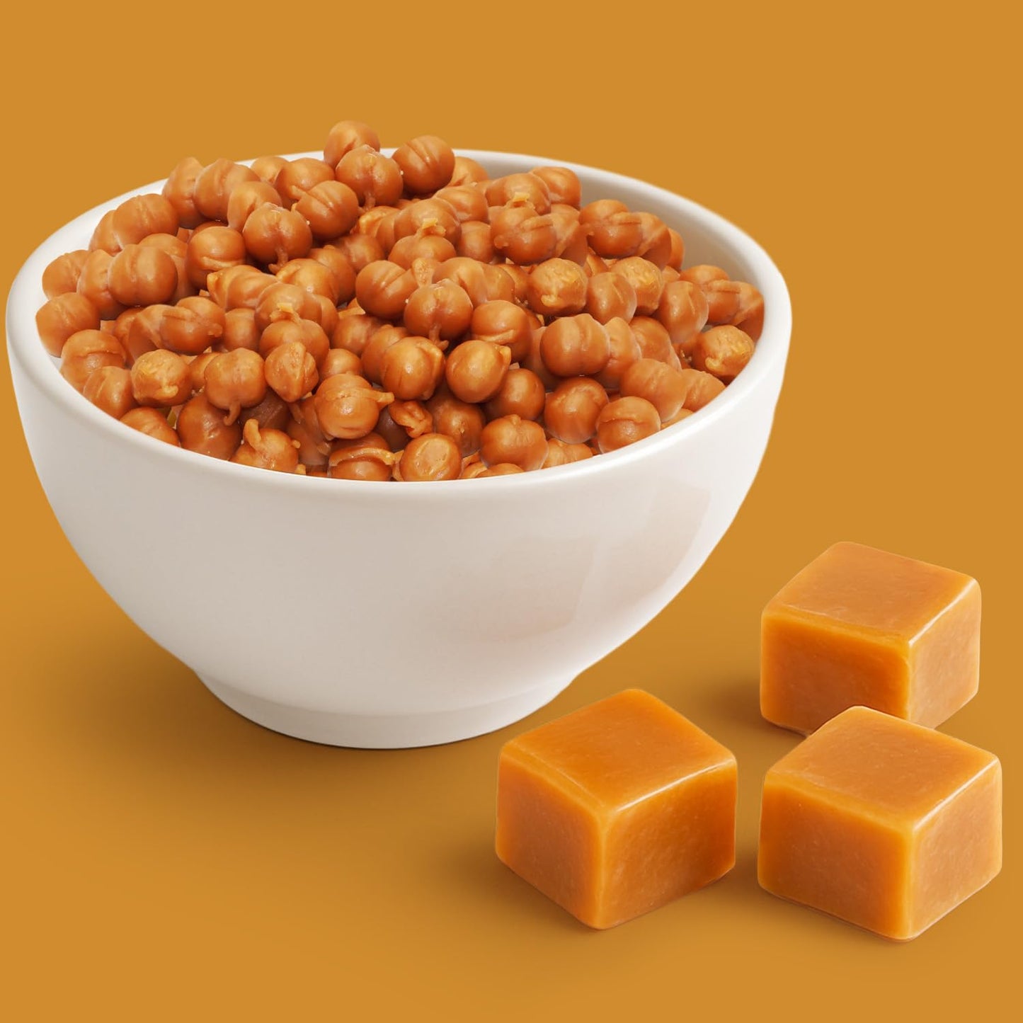 Buha Sweets Bulk Classic Unwrapped Caramel Bits - Mini Sweet Creamy Caramel Chips, 2 Pack (22oz) for Baking and Decorating