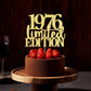 Limited Edition 1976 Cake Topper 49Th Birthday Happy Birthday Cake Topper Men And Women Cheer 49 Years Old Handmade Golden Glitt