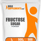BulkSupplements Fructose Powder - Granulated Sugar Substitute - 500 Grams (1.1 lbs) - Sugar Alternative for Baking