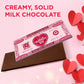 Day One In A Billion Heart Chocolate Bars - 18 Pack Solid Milk Chocolate Candy Bars Gift For Valentine'S, Party, Snacks & Treats