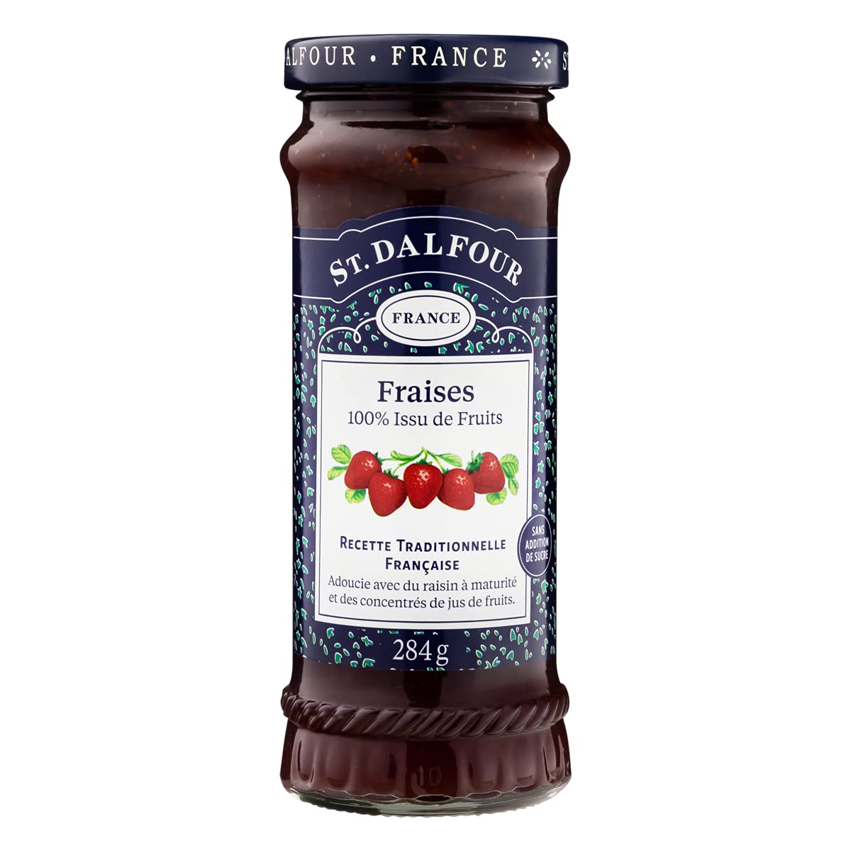 St. Dalfour All Natural Fruit Spread Strawberry -- 10 oz