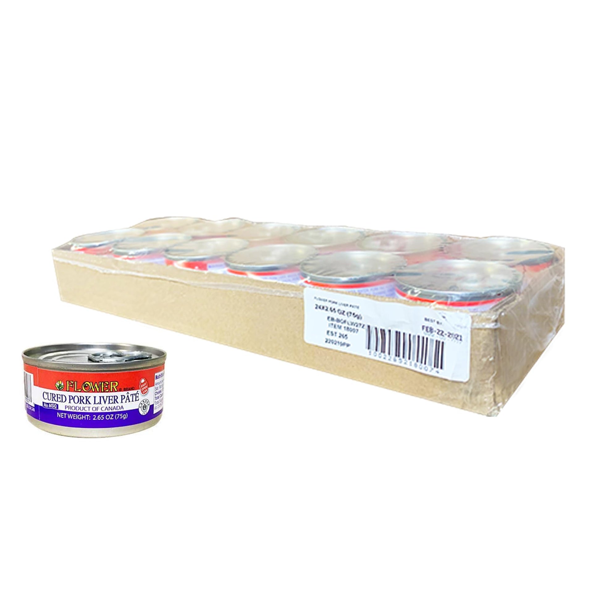 Flower Brand Cured Pork Liver Pt? 2.65 oz(Pack of 24)