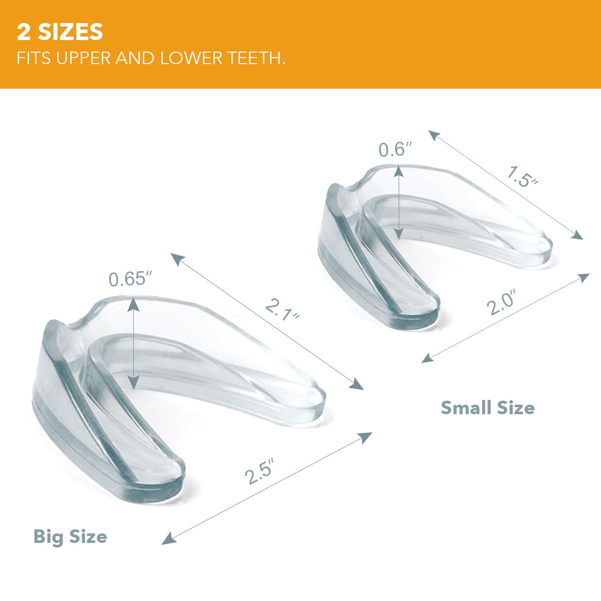 Neomen Mouth Guard For Grinding Teeth- 2 Sizes, Pack Of 4 - New Upgraded Dental Night Guard For Clenching Teeth, Stops Bruxism,
