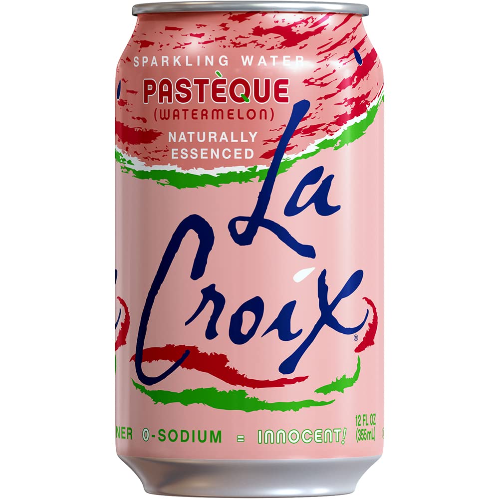 La Croix Sparkling Water, Watermelon Flavor, 12 Fl Oz, Pack of 8