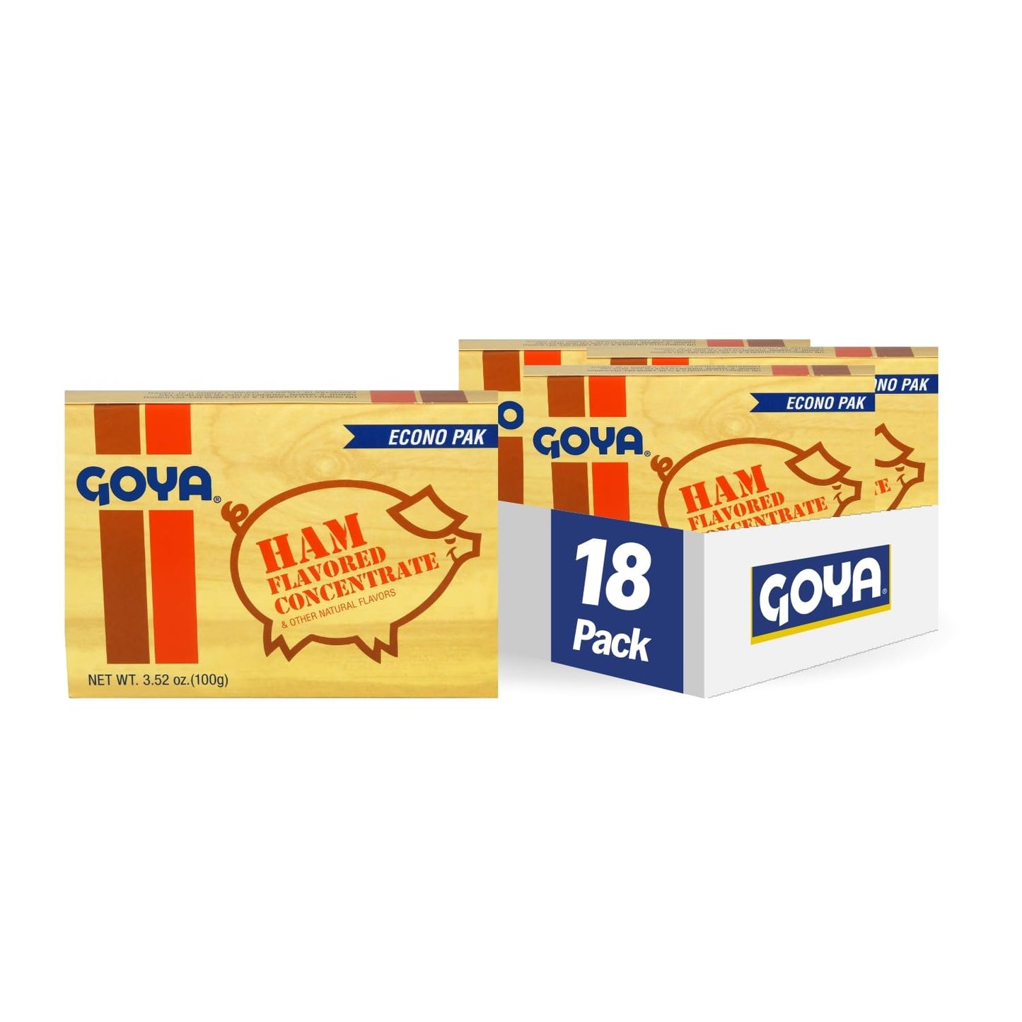 Goya Foods Ham Flavored Concentrate, 3.52 Ounce, Pack of 18