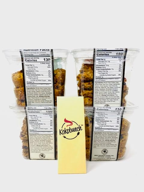 Universal Bakery Whole Grain Variety Snacks - Sunrise Energy Fruits And Nuts Bars | Aussie Bites With Omega 3 Bundled With Kokob
