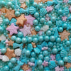 Homankit Mermaid Sprinkle Sweets Sprinkles for Baking Dessert Cupcake Cake Topper Starfish Shell Pearl Mermaid Candy Mix 3.53 Ou