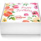Happy Birthday Cookies Party Favors For Women Girls Her | Individually Wrapped | Bulk 24 Pack | Decorated Sugar Cookie Floral Flowers | Gift Basket Peanut & Tree Nut Free