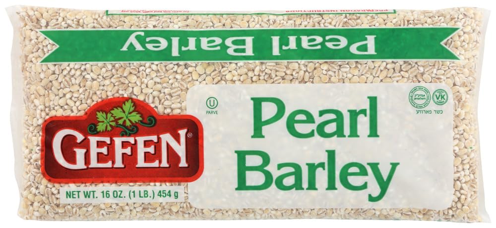 Gefen Pearl Barley, Medium, Kosher, Natural, 16 Ounces Pack of 1