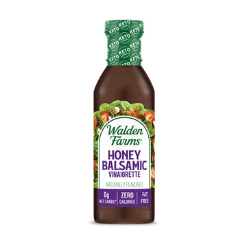 Walden Farms Honey Balsamic Vinaigrette - Calorie-Free, Gluten-Free, Low Carb, Keto-Friendly, Vegan, Sugar-Free, Dressing with S