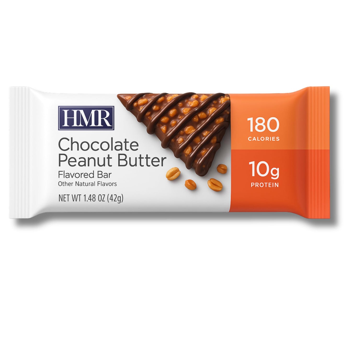 HMR Bar, Chocolate Peanut Butter Protein Bar | Nutritious Snack to Support Weight Maintenance | Low Calorie Dessert | 10g of Pro