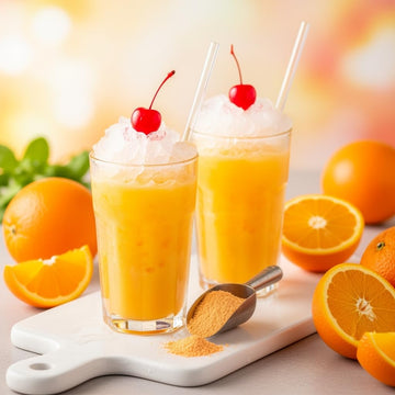 Astro Freeze Bites Dirty Soda Mix, Creamy Flavor Powder, 8.5oz Bag (12 Servings), No Syrup or Creamer Needed, Orange