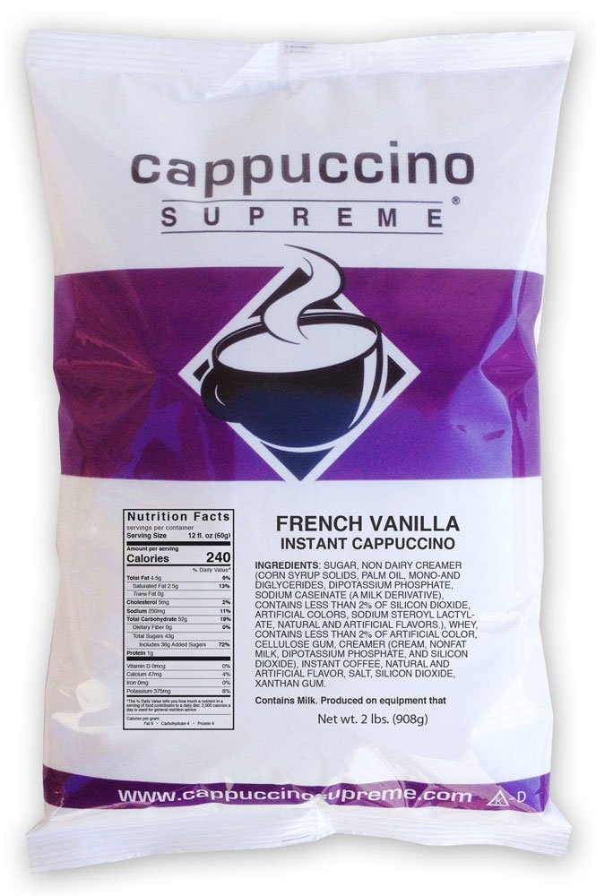 Cappuccino Supreme 2 Lb Bag French Vanilla Instant Cappuccino Mix