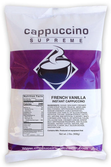 Cappuccino Supreme 2 Lb Bag French Vanilla Instant Cappuccino Mix
