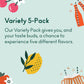 OLIPOP Soda Variety Pack - 5 Flavors, Prebiotic Soft Drinks, 12 oz (Pack of 5), Low Calorie, Vegan