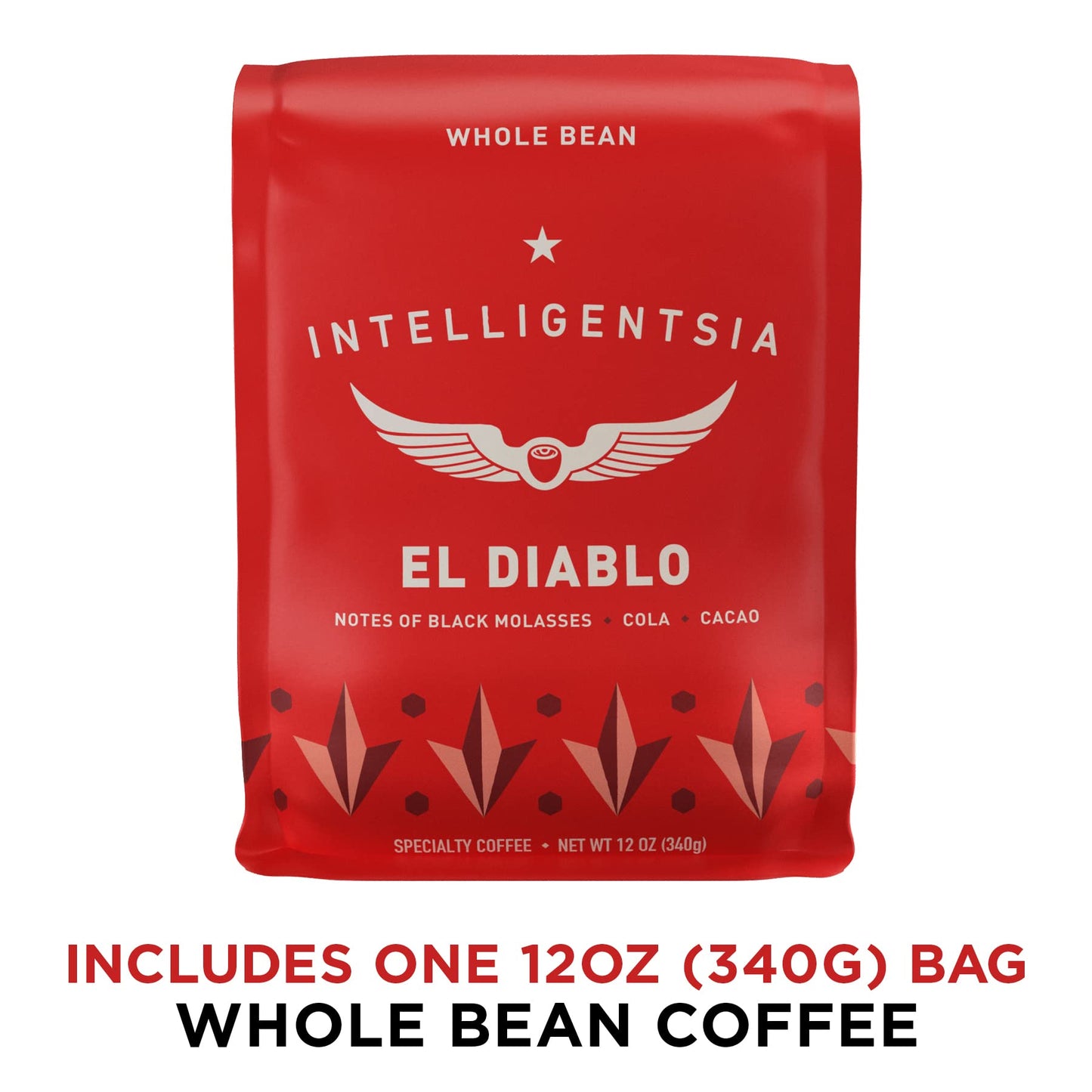 Intelligentsia Coffee, Medium Roast Whole Bean Coffee - El Diablo Blend 12 Ounce Bag