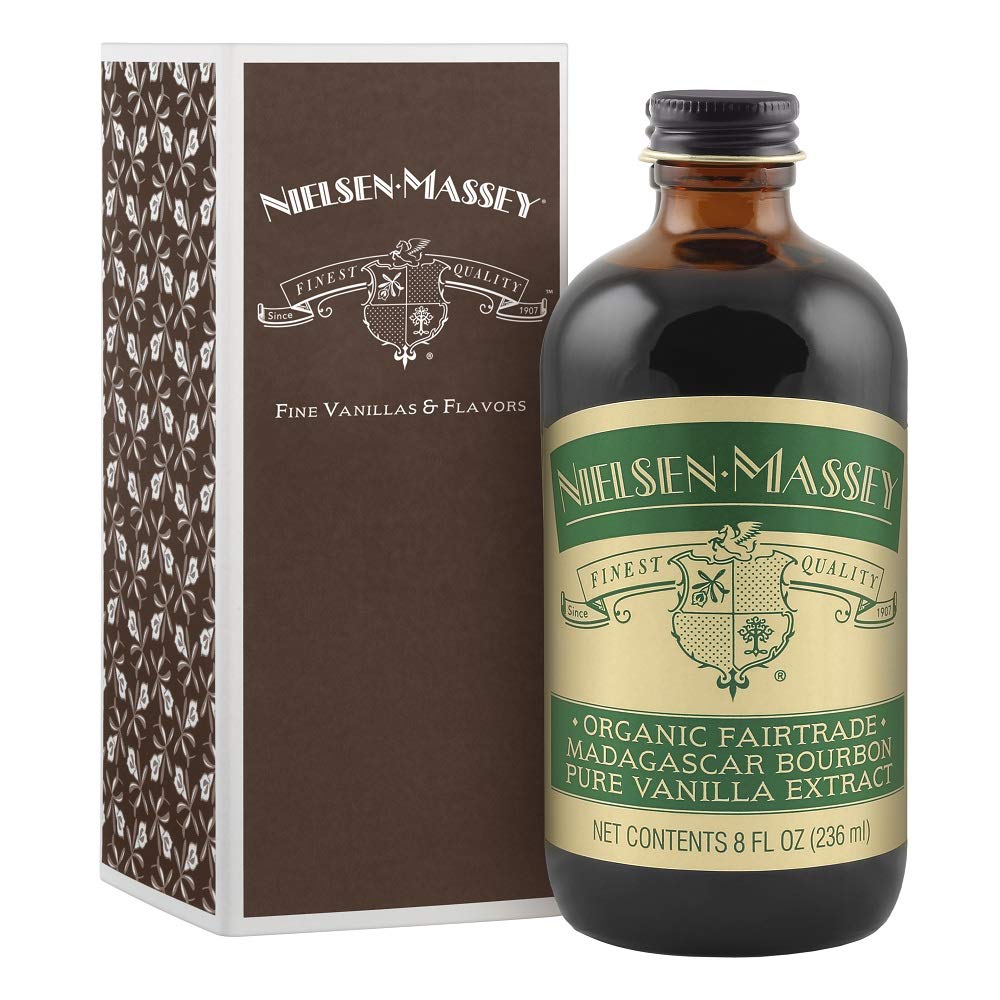 Nielsen-Massey Organic Fairtrade Madagascar Bourbon Vanilla Extract, 8 Fl Oz
