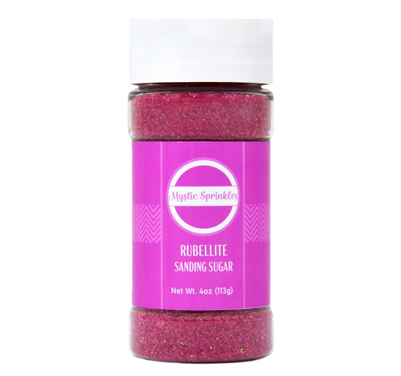 Mystic Sprinkles Sanding Sugar 4Oz Bottles (Rubellite - Purple Sanding Sugar 4Oz)