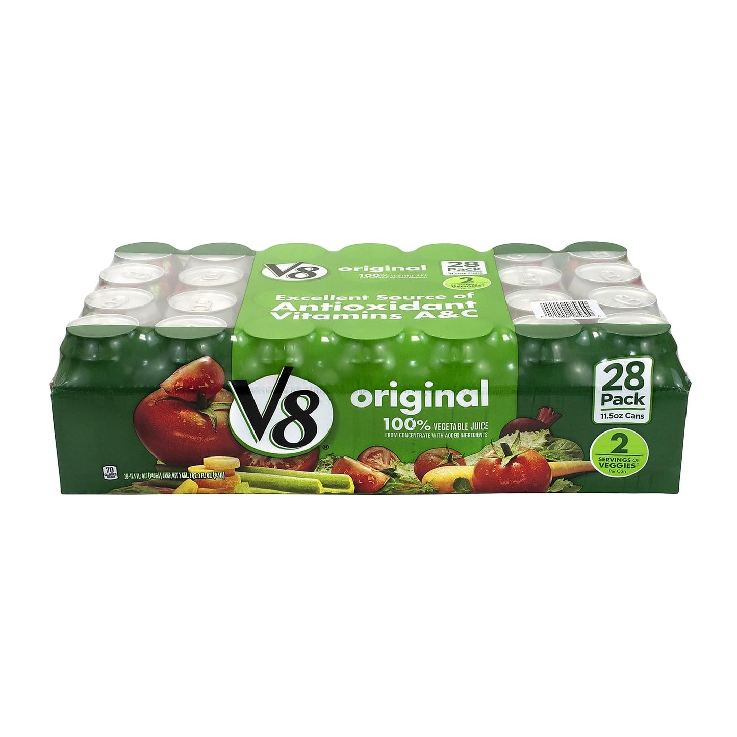 V8 100% Vegetable Juice, 11.5 Ounce (28 Cans)