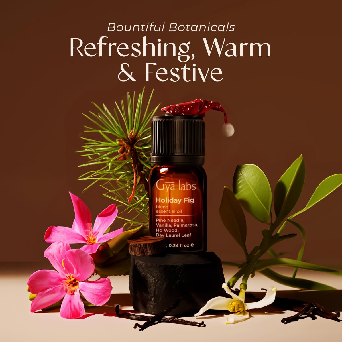 Gya Labs Holiday Fig Essential Oil Blend (0.34 Fl Oz) - Grounding & Uplifting