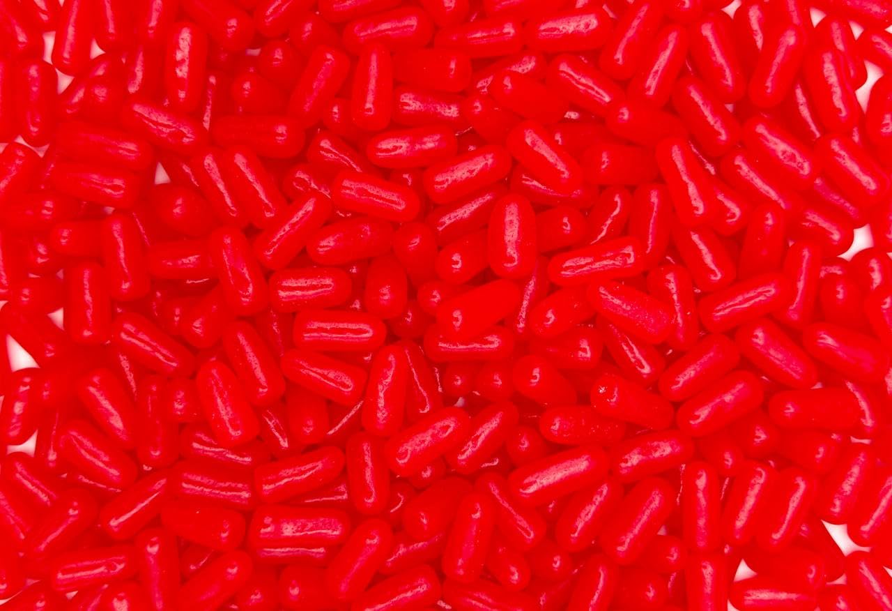 Hot Tamales Cinnamon Chewy Candy Pack Of 3 Bags - 10 Oz Each - Candy Bulk Spicy Hot Tamales Cinnamon Chewy Red Candy
