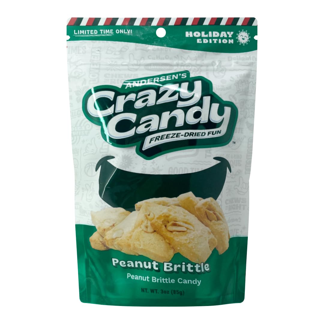 Andersen'S Crazy Candy Freeze Dried Candy - Freeze Dried Peanut Brittle, 3 Ounces