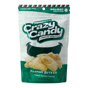 Andersen'S Crazy Candy Freeze Dried Candy - Freeze Dried Peanut Brittle, 3 Ounces
