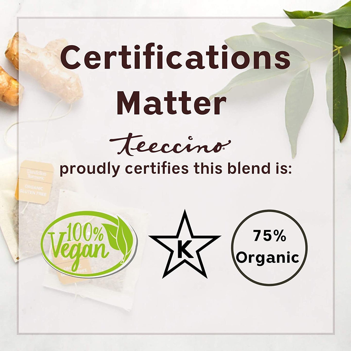Teeccino Hazelnut Herbal Coffee Alternative,75% Organic Caffeine Free, Non Acidic,11 Oz