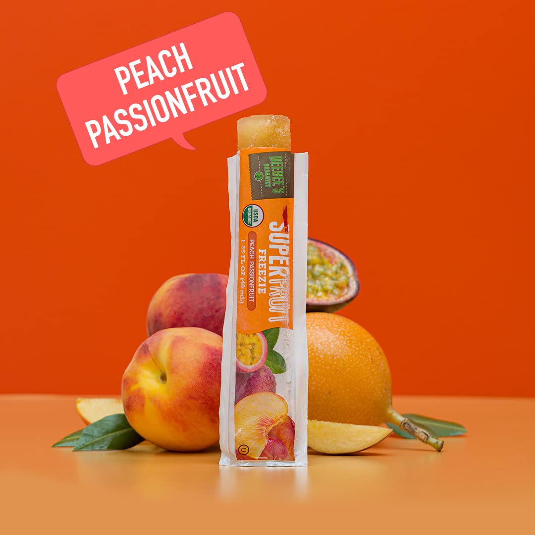 Deebees Organics Tropical Superfruit Freezie Pops, No Added Sugars, No Artificial Flavors Or Colors (Pack Of 50)
