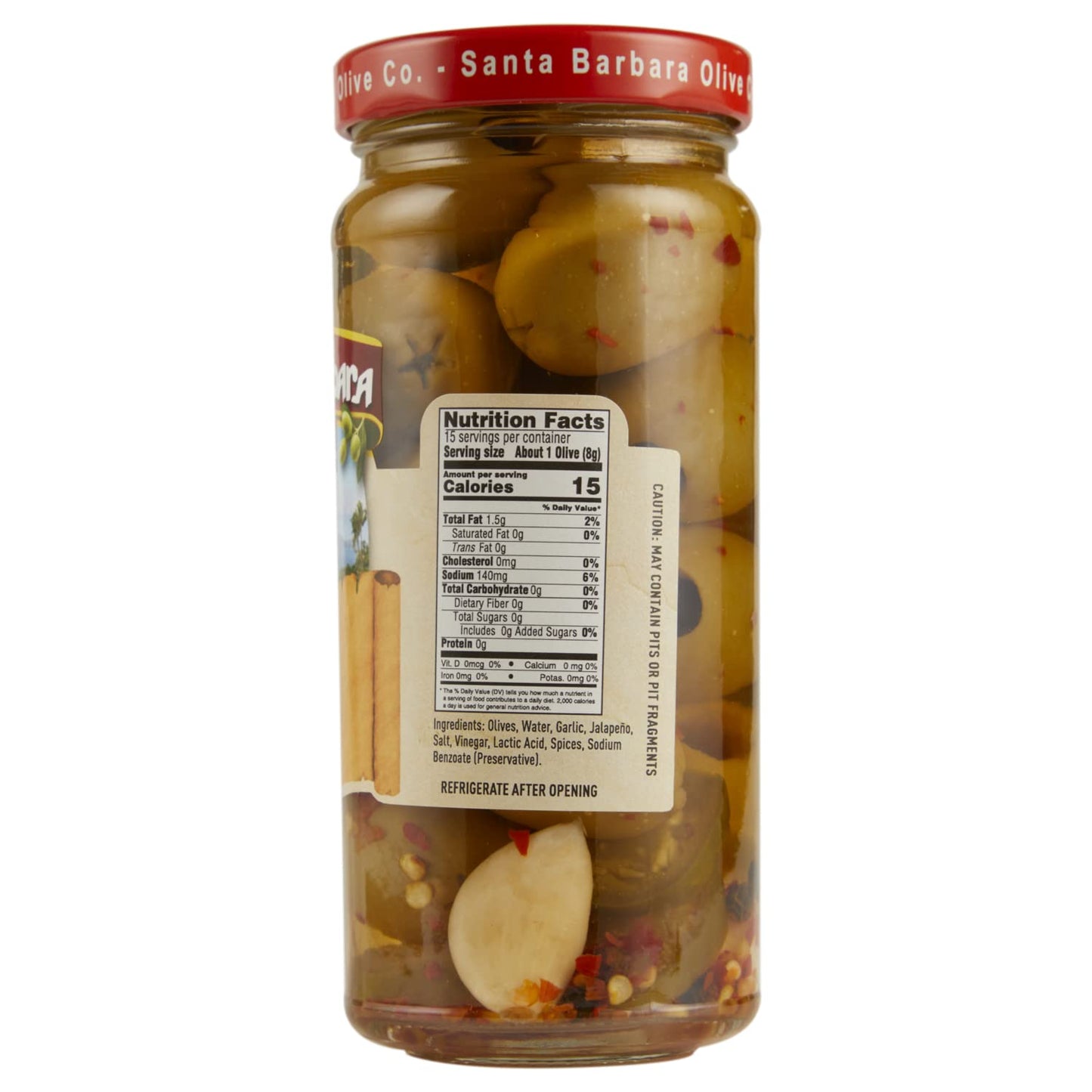 Santa Barbara 3Pk Cajun Style Olives 4.25Oz