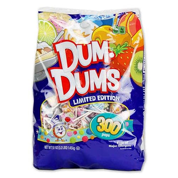 Spangler Dum Dums Lollipops Candy Limited Edition Flavors, 300 Pops (51 Oz) Bag