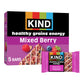 KIND Healthy Grains Energy Bars  Mixed Berry  19g Whole Grains  Made with Super Grains  Gluten Free Snacks  5 Ct  7.1oz