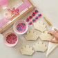 Princess Tiara Designer Cookie Kit - Decorate 8 Tiara-Shaped Sugar Cookies With Glittery Sugar, Icing & Edible Accessories - Nut