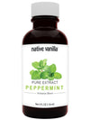 Native Vanilla - Pure Peppermint Extract - 4 Fl Oz - Pure Flavors And Extracts - Perfect For Cooking, Baking, And Dessert Crafti