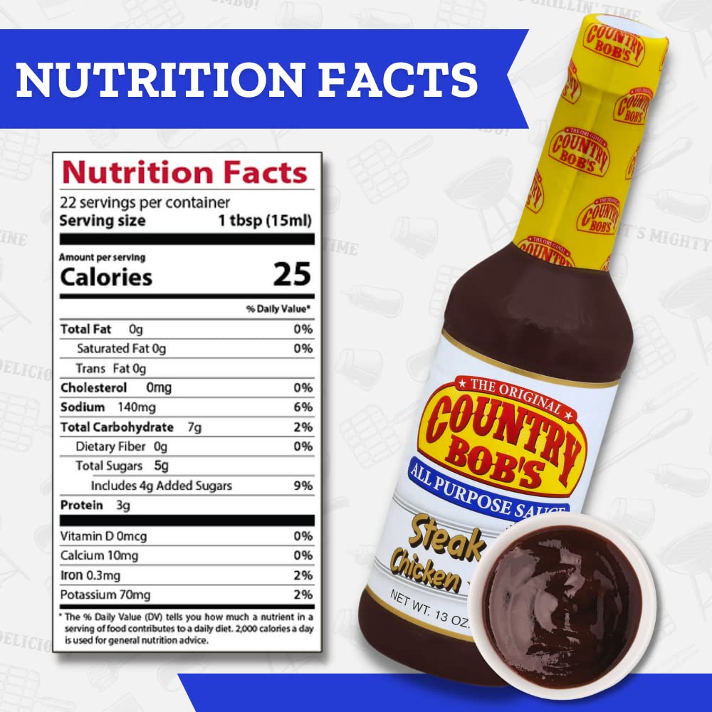 Country Bob's All Purpose Sauce, 13 Ounce (Pack of 3)