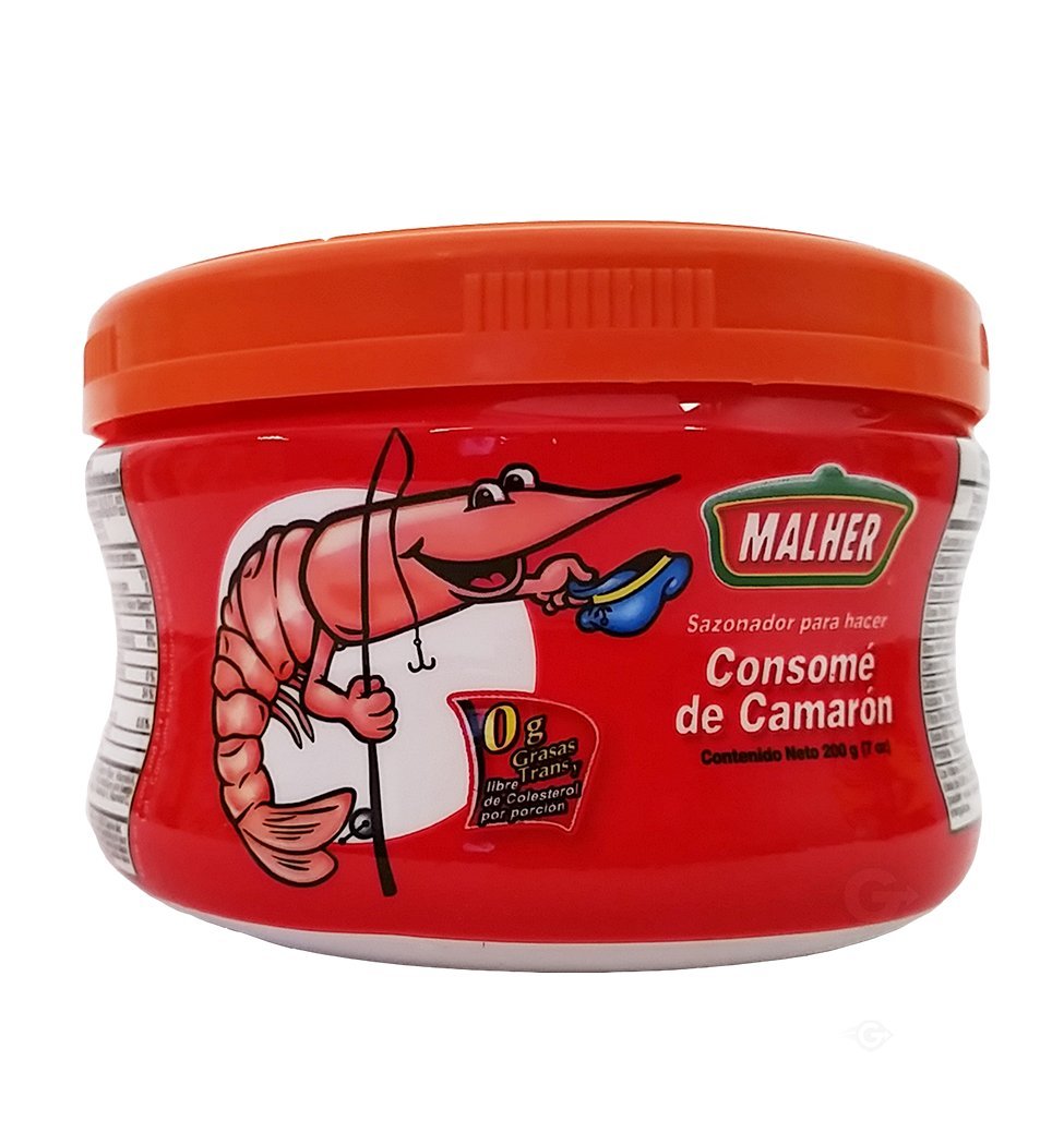 Malher Shrimp Bouillon 7 oz - Consome de Camaron (Pack of 12)