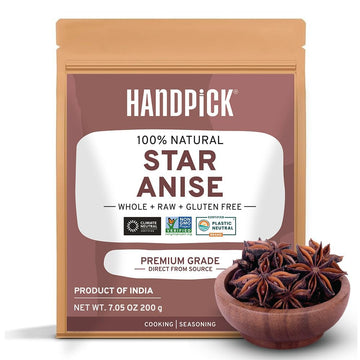 Spice Train Star Anise Whole (100G35Oz) Gluten Free, 100% Raw Whole Chinese Pods, Premium Quality, Direct From Source, Packed In