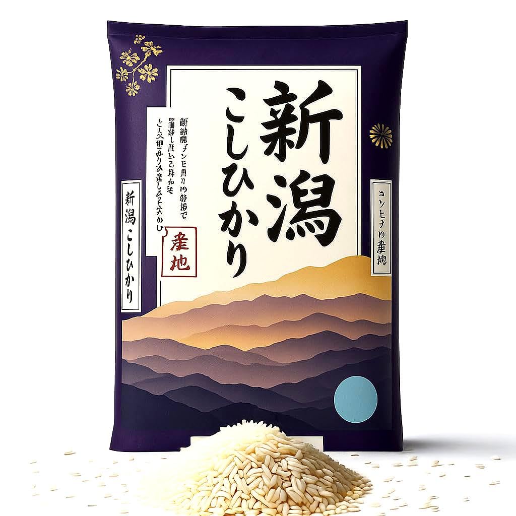 Generic Premium Koshihikari Sushi Rice, Milled White Short Grain, 11 Pound (5 KG), Grown in Niigata, Japan