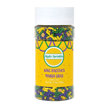 Mystic Sprinkles Mardi Gras Sprinkle Mixes (King Bacchus Sprinkle Mix)