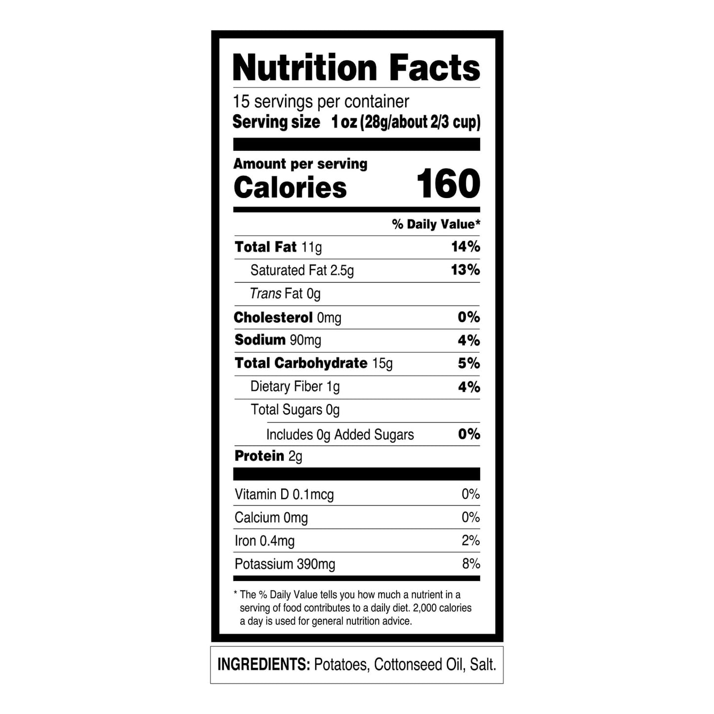 Utz Potato Stix, Original, 15 Oz Canister, Crispy Shoestring Potato Snacks, Gluten-Free, Cholesterol Free, Trans-Fat Free