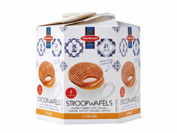 Daelmans Stroopwafels Dutch Waffles, Soft Toasted Caramel, 8.11oz, Kosher Dairy, Authentic Made in Holland, 1 Box