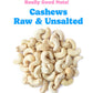 Really Good Nuts! - Organic Raw Cashews, 1 Lb (16 Oz), Perfect For Making Cashew Milk! - Kosher, Gluten-Free, Non-Gmo, Vegan, Wh